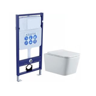 Комплект унитаза с инсталляцией Aquatek Set Aquatek Либра N cm инсталляция Standart 50 INS-0000012 унитаз Либра New A1148N-00 с тонким сиденьем soft-close